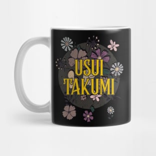 Aesthetic Proud Name Takumi Flowers Anime Retro Styles Mug